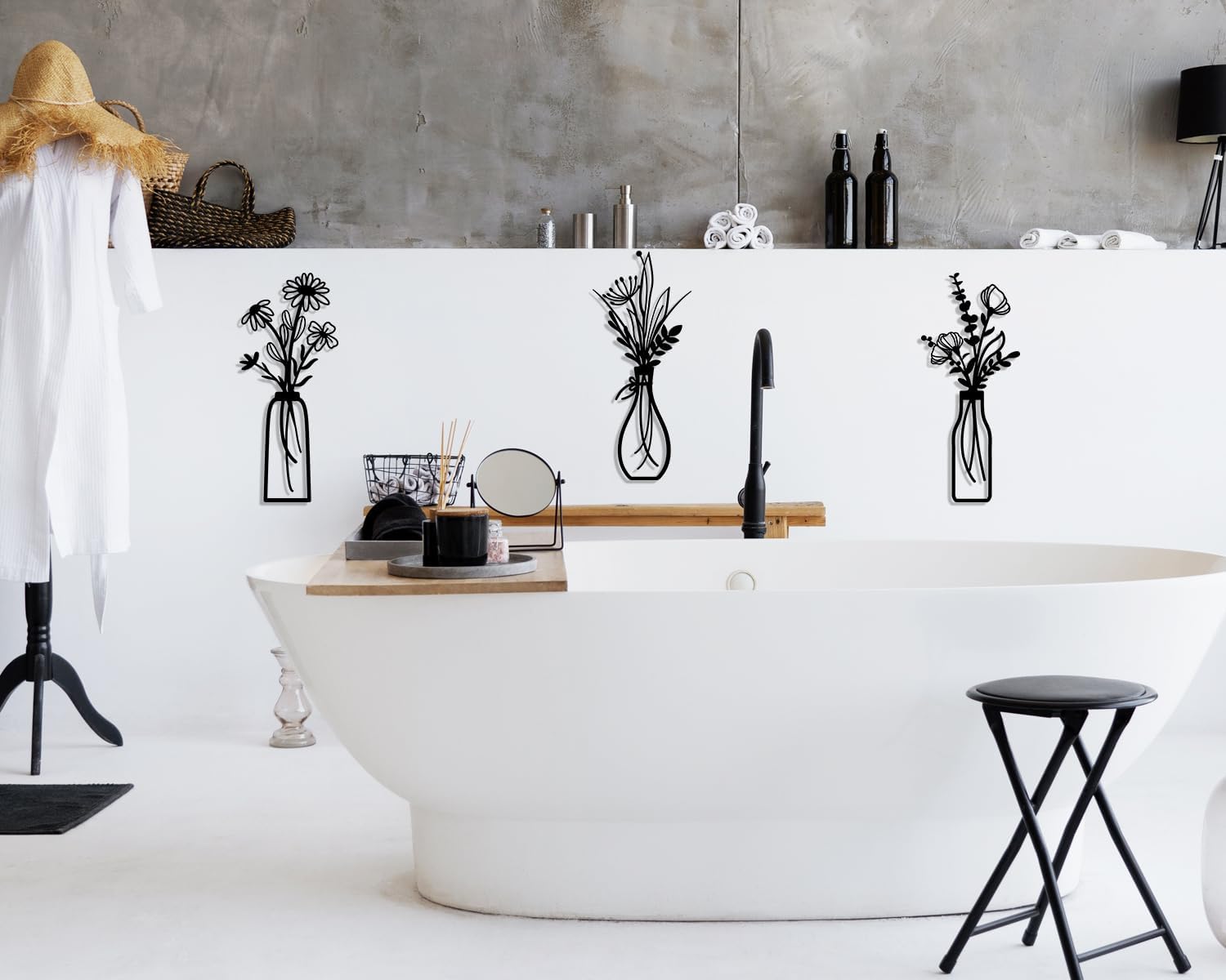 Charming Metal Flower Decor