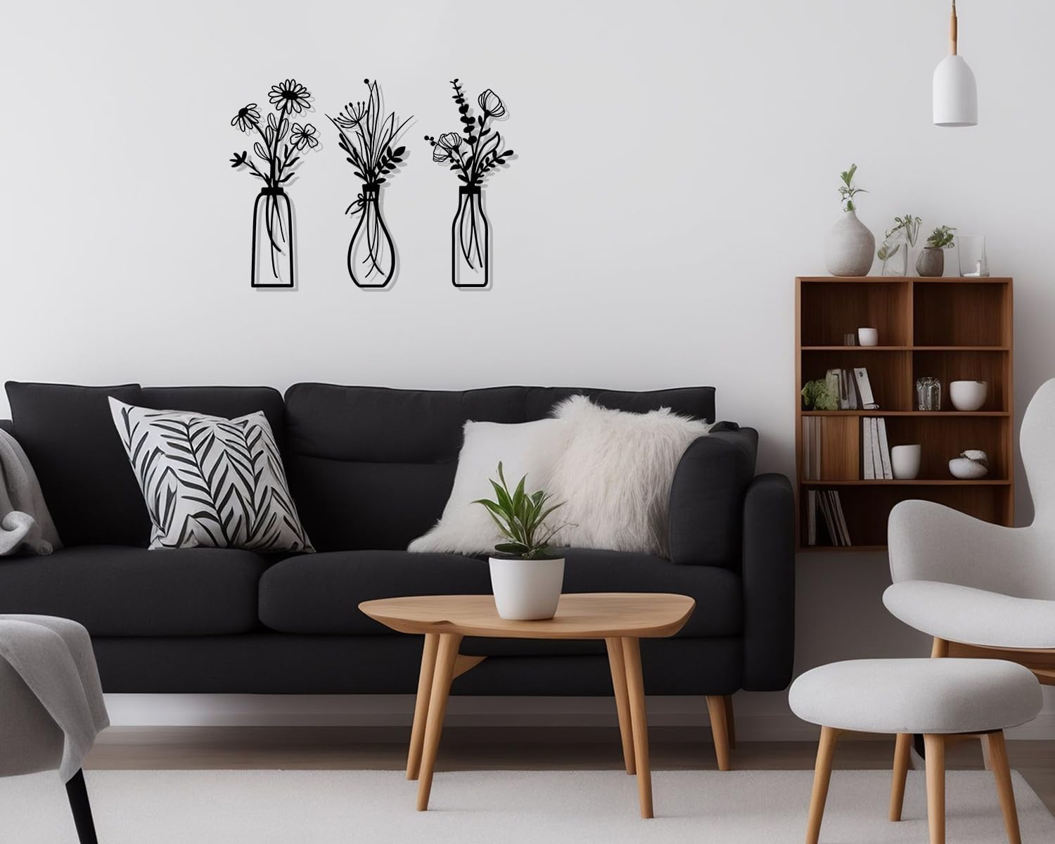 Charming Metal Flower Decor