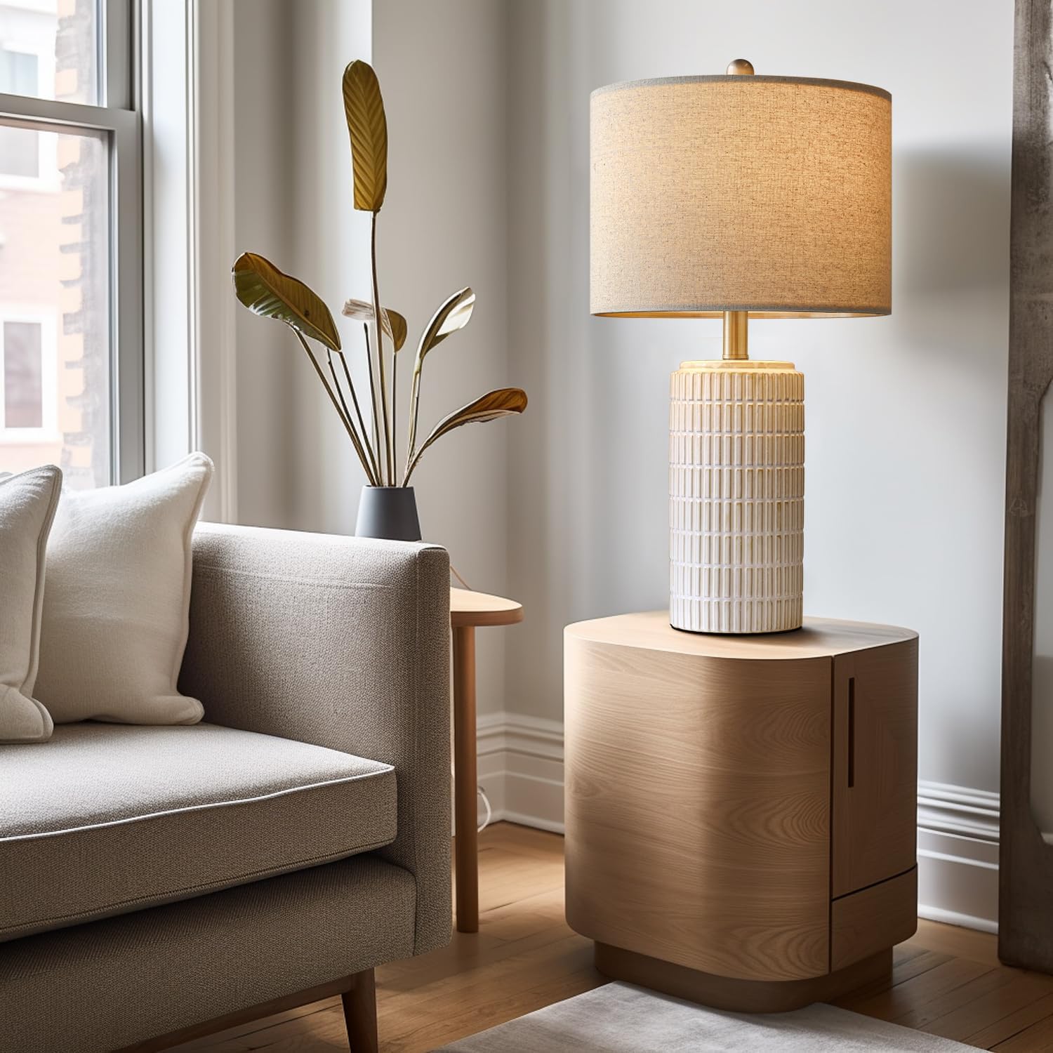Chic Ceramic Table Lamps Duo
