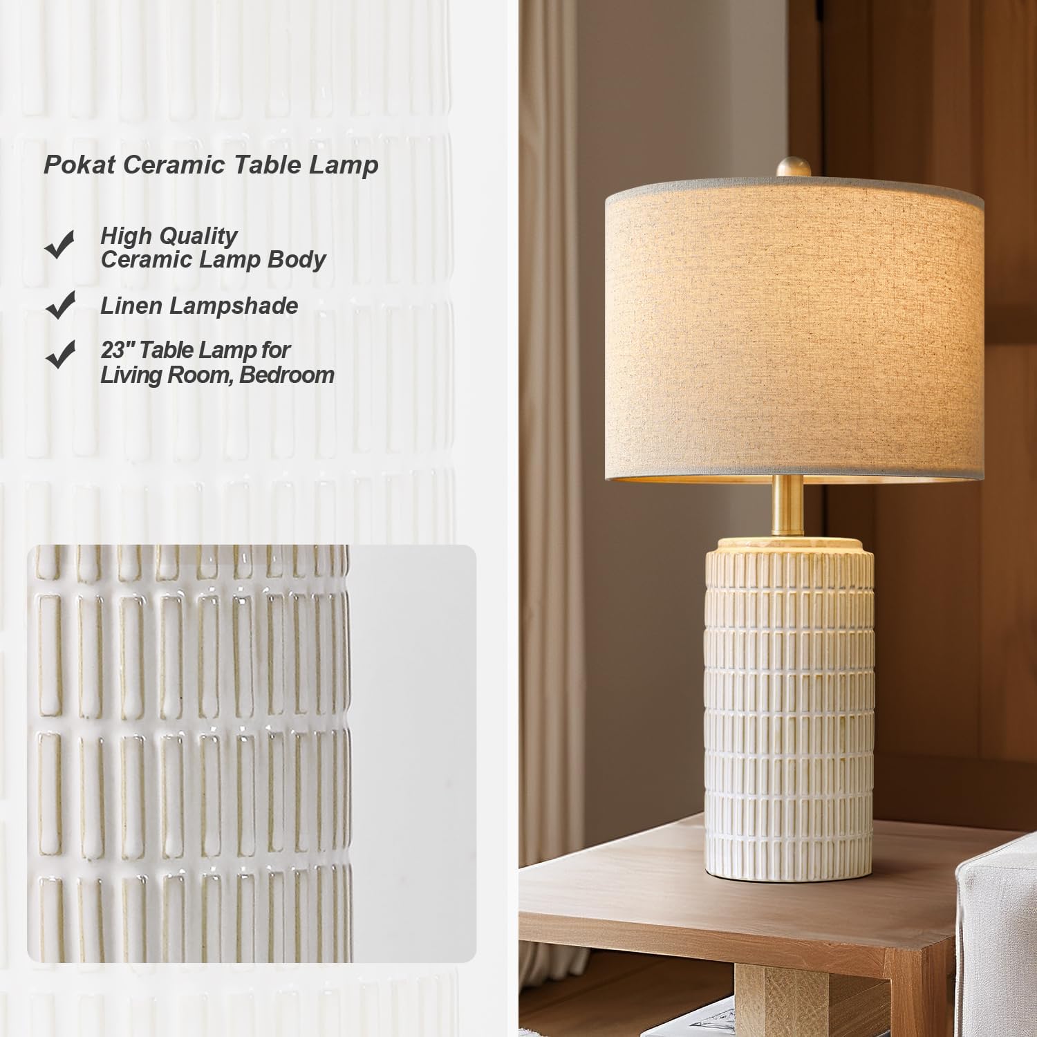 Chic Ceramic Table Lamps Duo