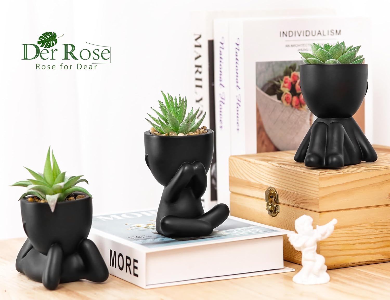 Chic Faux Succulent Trio