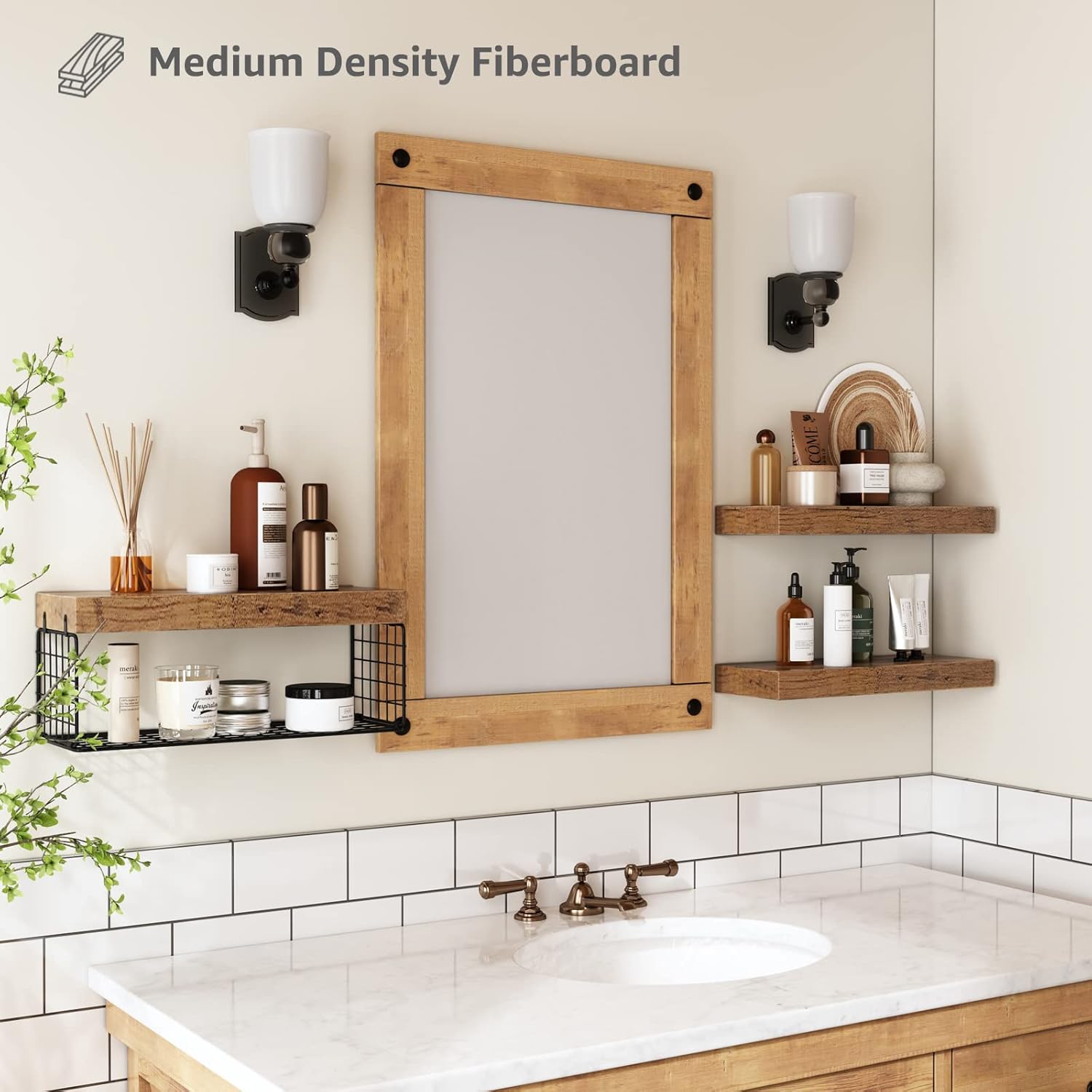 Chic Bathroom Storage Shelves
