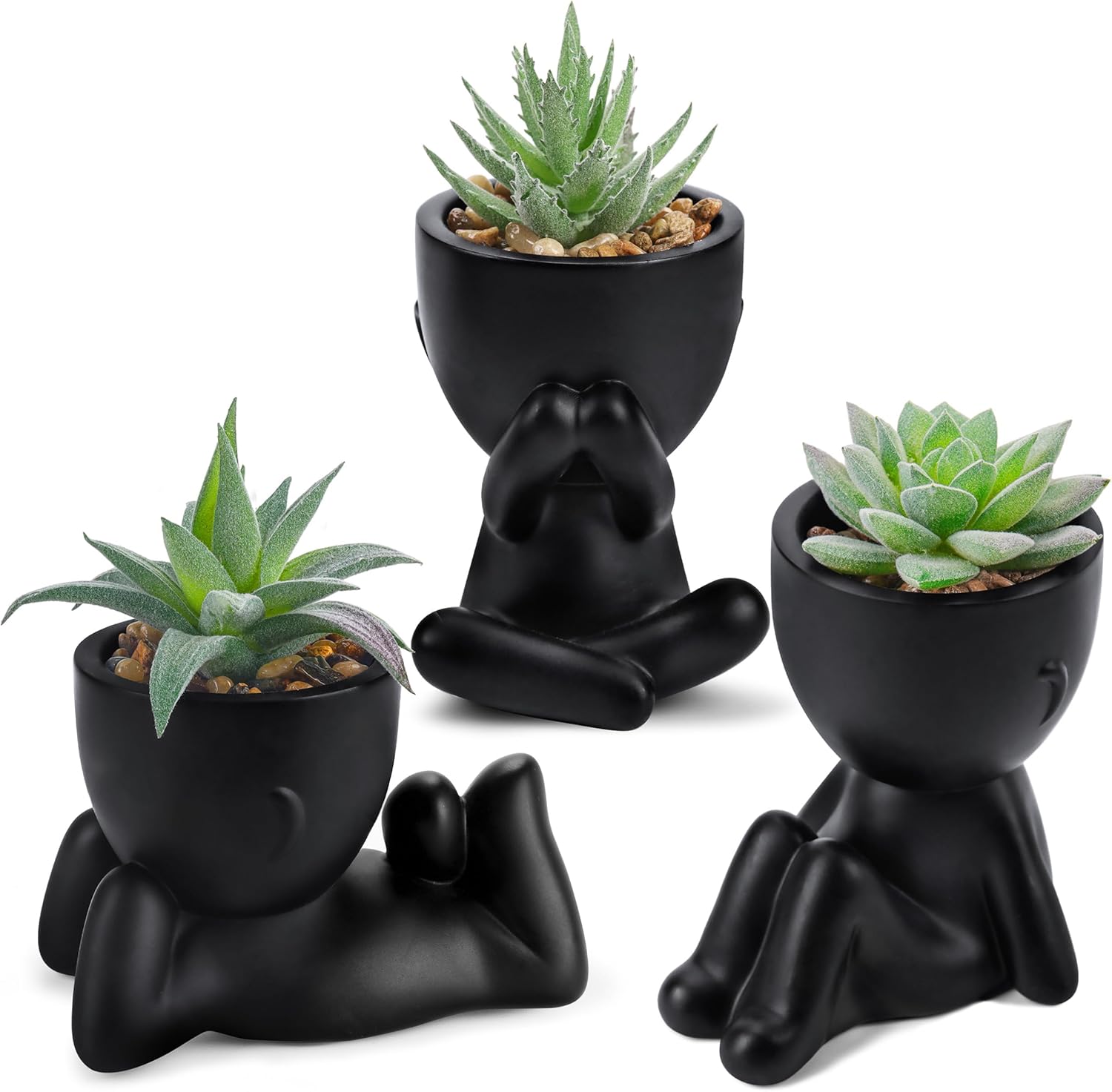 Chic Faux Succulent Trio