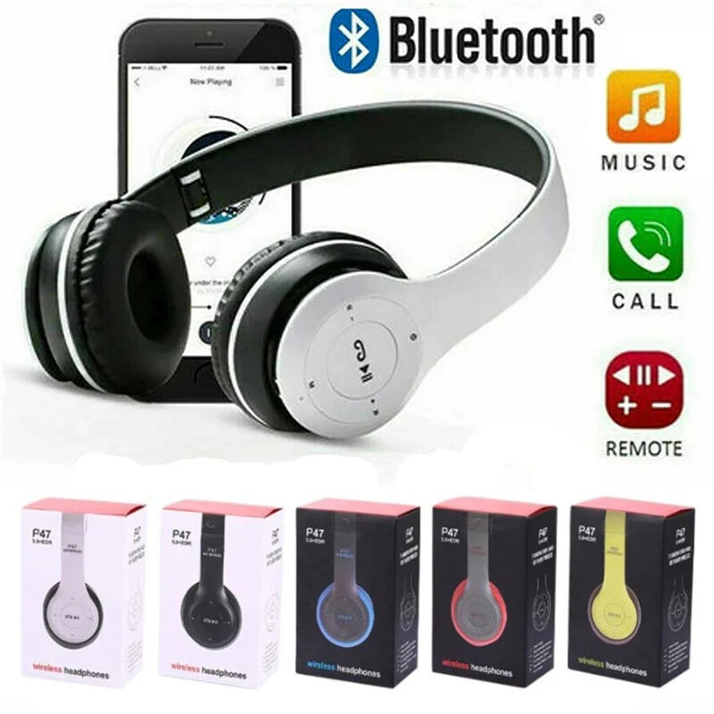 P47 Pro Wireless Headphones – Deep Bass, Active Noise Canceling & Ultra-Powerful Bluetooth Performance