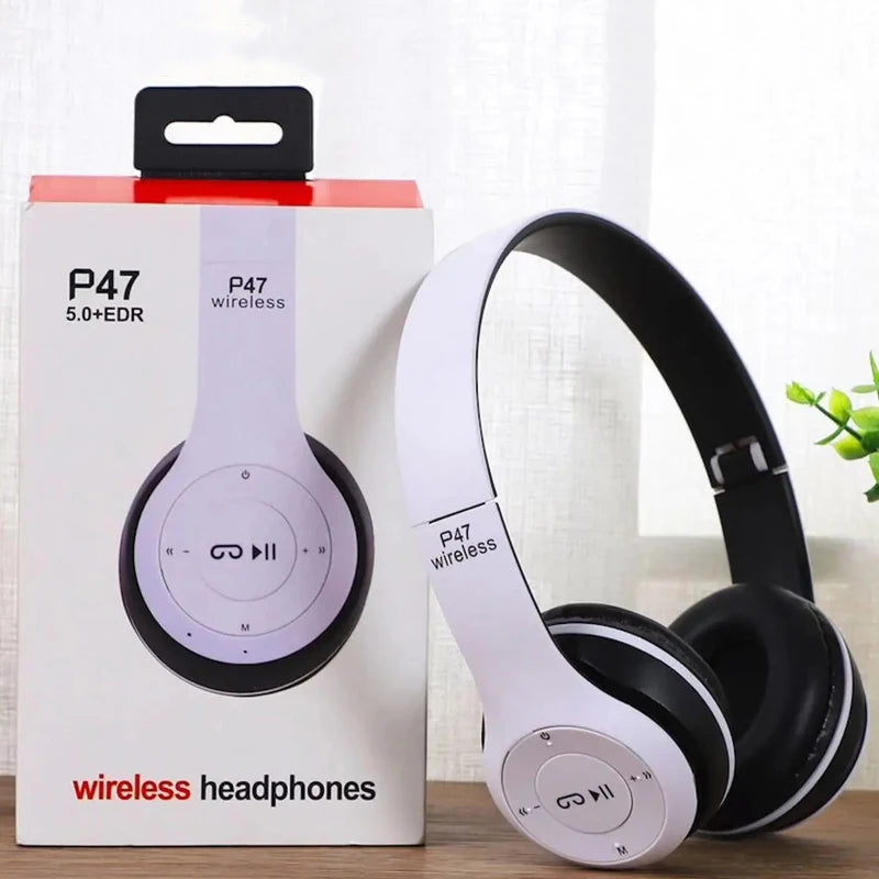 P47 Pro Wireless Headphones – Deep Bass, Active Noise Canceling & Ultra-Powerful Bluetooth Performance
