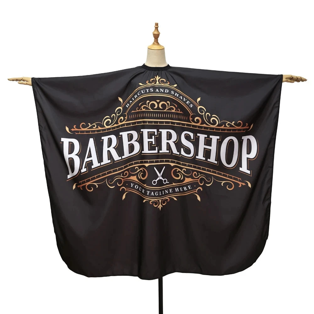 Elite Black Barber Cape – Heavy-Duty, Professional Cut Shield for Barbers & Stylists