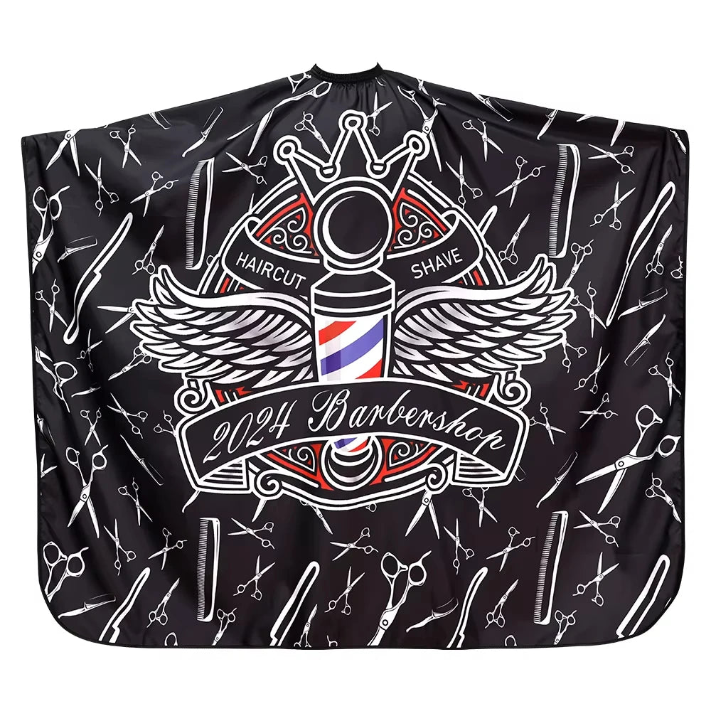Elite Black Barber Cape – Heavy-Duty, Professional Cut Shield for Barbers & Stylists