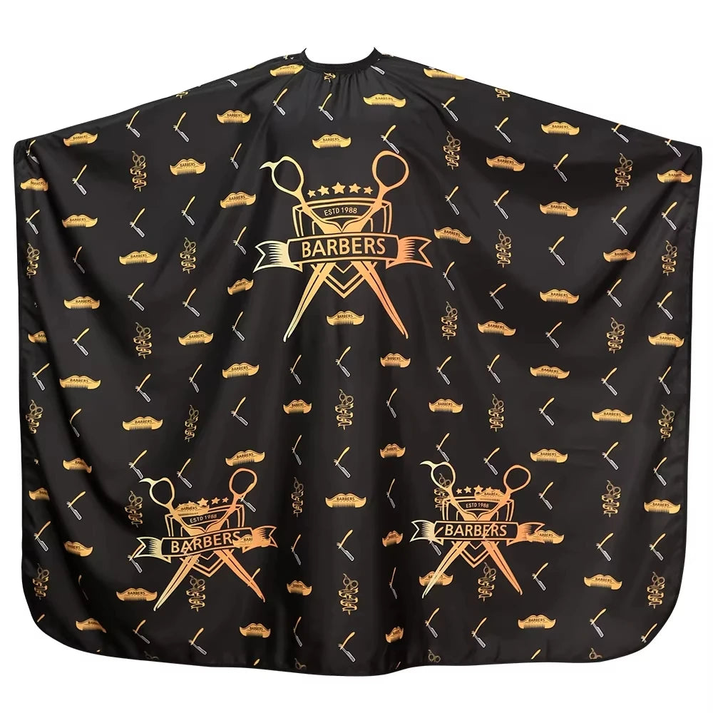 Elite Black Barber Cape – Heavy-Duty, Professional Cut Shield for Barbers & Stylists