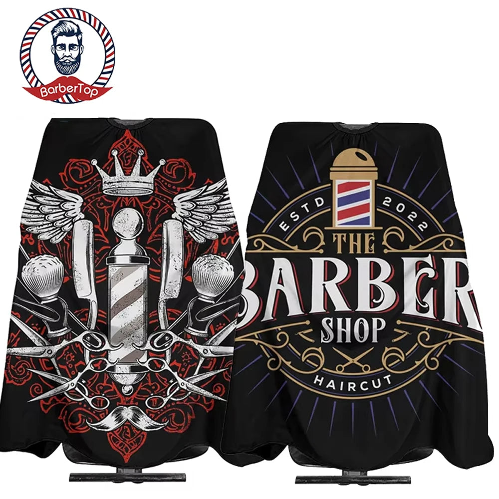 Elite Black Barber Cape – Heavy-Duty, Professional Cut Shield for Barbers & Stylists