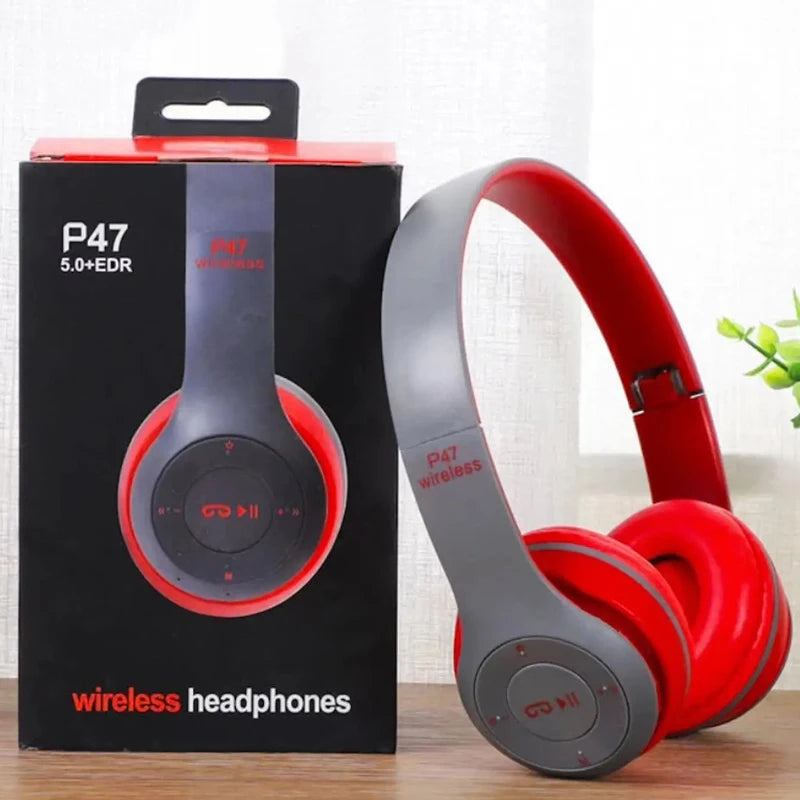P47 Pro Wireless Headphones – Deep Bass, Active Noise Canceling & Ultra-Powerful Bluetooth Performance