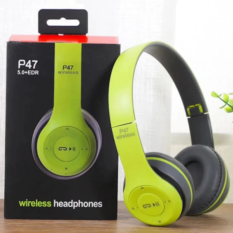 P47 Pro Wireless Headphones – Deep Bass, Active Noise Canceling & Ultra-Powerful Bluetooth Performance